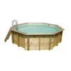 Piscine En Bois Octogonale Ubbink Océa 4,30 X 1,20 M - Liner Gris -Magasin Piscines ubbink