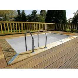 Piscine En Bois Rectangulaire Ubbink Linéa UrbanPool 4,50 X 2,50 X 1,40 M - Liner Gris 3 Piscine En Bois Rectangulaire Ubbink Linéa UrbanPool 4,50 X 2,50 X 1,40 M - Liner Gris